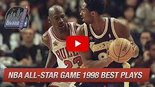 Throwback NBA All-Star Game 1998. East vs West - Full Game Highlights, Kobe vs Jordan Duel HD