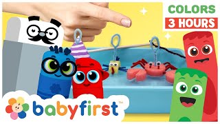 Educational Learning Video | Color Crew | 3 Hours Compilation | Songs, Colors & Magic | BabyFirst TV