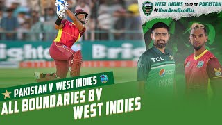All Boundaries By West Indies | Pakistan vs West Indies | 1st ODI 2022 | PCB | MO2T