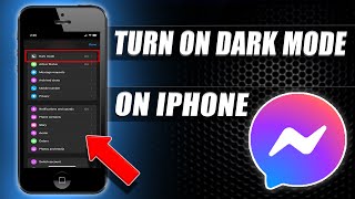 How to enable dark mode on messenger iphone | 2024
