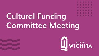 Cultural Funding Committee Meeting July 20, 2023