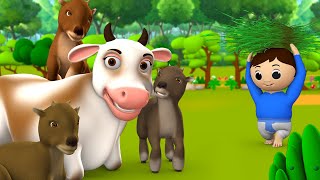 Cow \u0026 Goat's Friendship Story | गाय और बकरी की दोस्ती हिन्दी कहानी | 3D Animated Kids Moral Stories