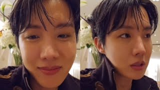 trecho da live do J-HOPE 💜no Weverse 23/01/2025