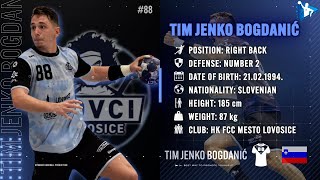 Tim Jenko Bogdanic - Right Back - HK FCC Lovosice - Highlights - Handball - CV - 2022/23