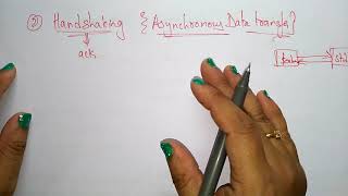 asynchronous data transfer | handshaking | COA | Lec-49 | Bhanu Priya