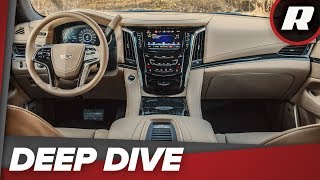 Look at all the tech jammed into the 2018 Cadillac Escalade ESV Platinum