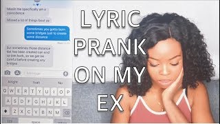 LYRIC PRANK ON  EX BOYFRIEND | Gnash - "I hate u, I love u" lyrics