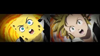 Spongebob Seven Deadly Sins (Nanatsu no Taizai) Anime Opening vs Original side by side comparison