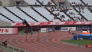 日本陸上選手権 2021 U20 男子400m 決勝