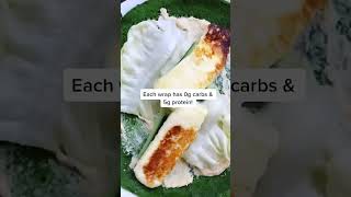 Low Carb Recipes 😋 -😅 Protein wrap with 2 ingredients 😋   Keto Meals Recipes 👍🥗  #keto #shorts
