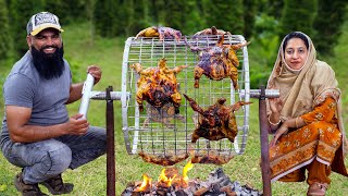 Arabian Grilled Chicken on a Massive Wheel | Al-Faham Grilled Chicken