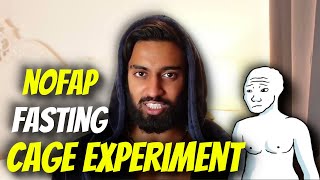 Hamza explains NOFAP & FAST experiment (2 man in cage)