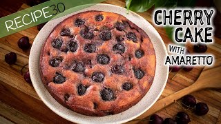 So many cherries on top! Make this Amazing Cherry Cake with Amaretto liqueur today!