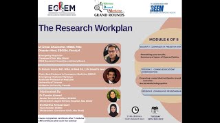 EBM Grand Rounds - The Research Workplan Module 6