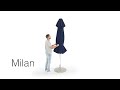 The Milan Outdoor Sun Umbrella by Shade7