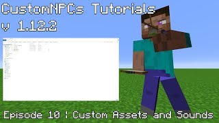 CustomNPC Tutorials | Episode 10: Adding Custom Assets (Read Description for an Updated Guide)