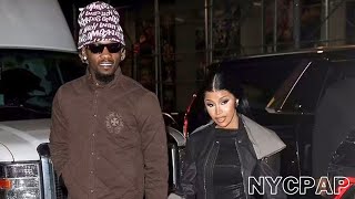 OFFSET AND CARDI B HEAD TO BROOKLYN CHOP HOUSE FOR DINNER IN TIMESQUARE