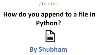 How do you append to a file in Python?