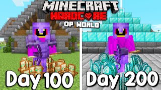 I Survived 200 Days In HARDCORE Minecraft...