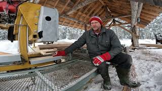 From Timber to Lumber - Dragging the Fallen Tree to the Off Grid Mill