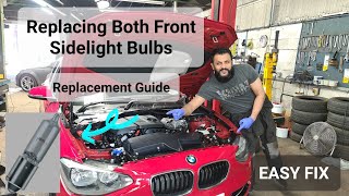 how to replace Front Parking Light | Position lamp on BMW 1 Series 4K #f20 #f21