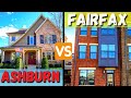 What does $1,000,000 get you in Fairfax Virginia vs Ashburn Virginia?