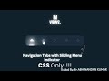 CSS Only Navigation Tabs with Sliding Menu Indicator. #webdevelopment #javascript #css #coding #html
