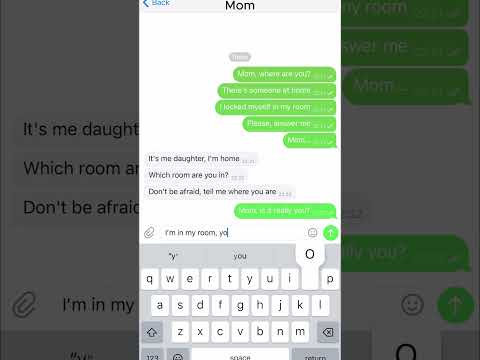 Scary Text Message(correspondence) With My Mom - YouTube