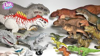 T-Rex vs Indominus Rex! Jurassic World & Jurassic Park Dinosaurs Collection