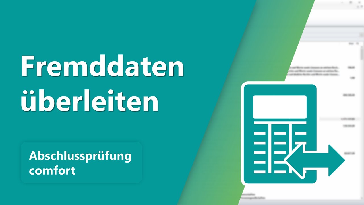 Fremddaten In Abschlussprüfung Auf Die E-Bilanz-Taxonomie überleiten ...