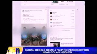 Syrian rebels seize 4 Filipino peacekeepers