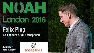 Felix Plog,  foodpanda - NOAH16 London