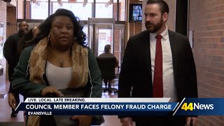 Evansville City Council member appears in court after arrest
