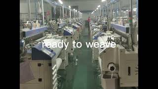 textile weaving process from warping to sizing to weaving