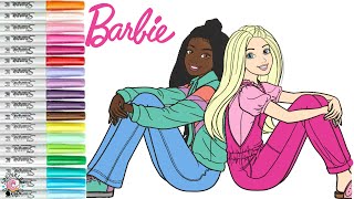 Barbie and Friends Coloring Book Pages Brooklyn Barbie Malibu Barbie