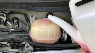 How to Top Up The Coolant Reservoir in a Toyota Hiace 6 0 LWB Van