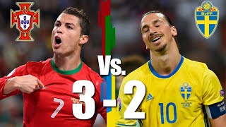 Portugal Vs Sweden - Ronaldo Vs Zlatan