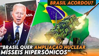 O gigante acordou? Brasil quer MÍSSEIS HIPERSÔNICOS e AMPLIAÇÃO NUCLEAR! (Felipe