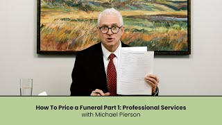 How to Price a Funeral: Professional Services