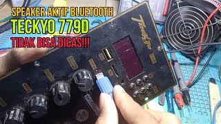 Cara Ganti konektor cas speaker aktif  bluetooth teckyo 779D