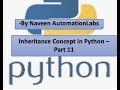 Inheritance || Multiple Inheritance in Python– Part 11