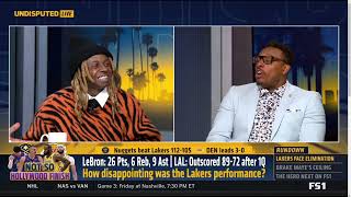 UNDISPUTED | Lil Wayne reacts Lebron's 26 Pts as Lakers fall to Nuggets 112-105