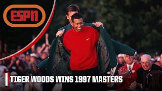Tiger Woods wins the 1997 Masters in RECORD-BREAKING fashion ⛳️ | Iconic Moments
