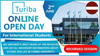 Study in Turiba University Latvia | Online Open Day for International Students