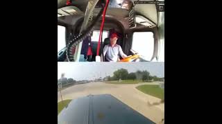 Inattentive Trucker Gets Nailed by Train