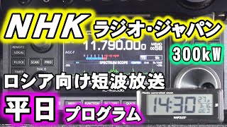 NHK・ラジオジャパン　ロシア向け短波放送　平日プログラム　2022-03-16