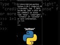 Accessing Python in a Command Line Interpreter!