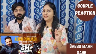 Babbu Maan : Adab Punjabi (Canada) | Official Music Video | Pagal Shayar | Couple Reaction Video