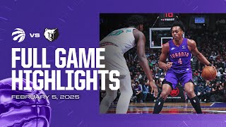 Game Highlights: Raptors vs. Grizzlies | February 5, 2025