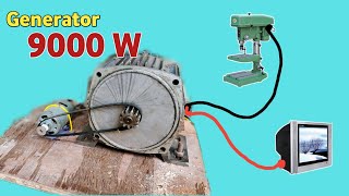 I Turn BLDC Motor Into 9000W Powerful 220V Dynamo Generator at home